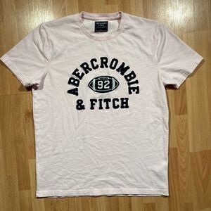 Abercrombie & Fitch Embroidered Tee Shirt (L) Pink Vintage 1990s • EUC •